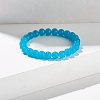 8mm Imitation Jade Glass Round Beads Stretch Bracelet for Girl Women BJEW-JB07179-4