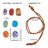 SUNNYCLUE DIY Chakra Necklace Making Kits DIY-SC0015-72-2