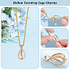 12Pcs Brass Bead Cage Pendants KK-PH0010-48-4