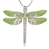 Alloy Enamel Dragonfly Big Pendants ENAM-L034-02P-1