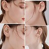 5Pcs 5 Style Sun & Moon & Snake & Star Stud Earring EJEW-SZ0001-70-5