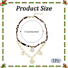 Alloy Crystal Rhinestone with Imitaiton Pearl Pendant Polyester Collar Necklaces for Women NJEW-SP0001-17A-2