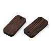 Natural Wenge Wood Pendants WOOD-T023-34-3