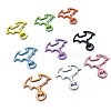Spray Painted Alloy Swivel Lobster Claw Clasps PW-WG46327-01-3