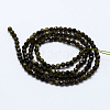 Natural Golden Sheen Obsidian Beads Strands X-G-J369-16-3mm-2