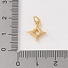 925 Sterling Silver Pave Clear Cubic Zirconia Star Charms STER-K181-01C-G-3