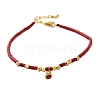 Brass Beaded Bracelets BJEW-Z094-01G-1