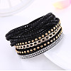 6-row Velvet Multi-strand Bracelets for Women WG11742-03-1