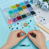 528Pcs 24 Styles Baking Paint Glass Beads DGLA-FG0001-01-3