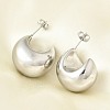304 Stainless Steel Stud Earrings for Women EJEW-U051-01P-2