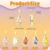 10Pcs 5 Colors Horse Eye Brass Micro Pave Cubic Zirconia Charms KK-FS0002-13B-4