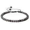 Adjustable Women's Labradorite Beaded Bracelet CN3407-34-1