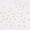 CHGCRAFT 40Pcs 2 Style Rack Plating Brass Beads KK-CA0003-28-4