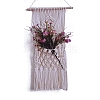 Bohemian Macrame Woven Cotton Magazine Holder PW-WG34399-01-3