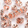 Brass Rhinestone Spacer Beads RB-A014-Z6mm-01RG-NF-1