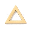 Golden Plated 304 Stainless Steel Charms STAS-K286-03E-G-1