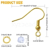 200Pcs 2 Color Brass Earring Hooks KK-YW0002-30-3