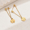 18K Gold Plated Cartoon Tassel Stud Earrings for Women DQ5239-1-1