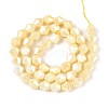 Anti-Tarnish Electroplate Glass Beads Strands GLAA-T025-8mm-12F-2