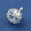 Brass Rhinestone Pendants KK-I715-06S-02-2