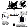 Orangutan Iron Wind Direction Indicator AJEW-WH0265-020-3