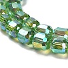 Electroplate Glass Beads Strands EGLA-D030-19K-3