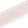 Baking Paint Transparent Glass Beads Strands LS-DGLA-N006-6mm-02-1