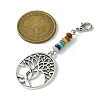 Alloy Tree of Life Pendant Decorations HJEW-JM01383-05-2