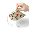 10Pcs 5 Styles Printed Polycotton(Polyester Cotton) Packing Pouches Drawstring Bags ABAG-YW0001-04-6