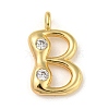 Rack Plating Brass Micro Pave Cubic Zirconia Pendants KK-A200-24G-B-1
