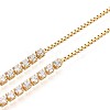 Cubic Zirconia Tennis Bracelet BJEW-T020-03B-02G-3