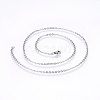 Non-Tarnish 304 Stainless Steel Cable Chains Necklaces NJEW-F226-04P-09-1