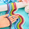 11Strands 11 Colors Electroplate Opaque Glass Beads Strands GLAA-TA0004-34-7