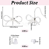 28Pcs Bowknot Shape Brass Earring Hook DIY-SP0001-06P-2