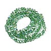 Electroplate Transparent Glass Beads Strands GLAA-N021-4mm-27-3