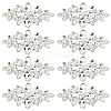 8Pcs Glass Cabochons(Hot Melt Adhesive On The Back) GGLA-FG0001-07B-1