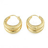 Brass Teardrop Chunky Hoop Earrings for Women EJEW-N011-84-3