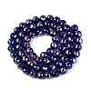 Transparent Glass Beads Strands GLAA-Q107-02A-16-2