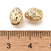 Brass Micro Pave Cubic Zirconia Beads KK-Q001-01G-3