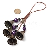 Iron Bell Pendant Decoration HJEW-JM02474-3