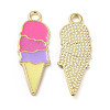 Summer Theme Alloy Enamel Pendants ENAM-B050-07G-04-1