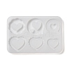 Heart Shape Quicksand DIY Silicone Mold DIY-K073-10B-2