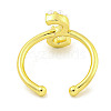 Rack Plating Brass Open Cuff Rings for Women RJEW-F162-01G-S-3