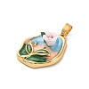 Brass Enamel Pendants KK-S502-02P-2