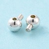 925 Sterling Silver Stopper Beads STER-D035-02S-4