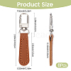 8Pcs PU Leather Zipper Pulls for Handbags Luggage and Jacket FIND-CL0002-09A-2