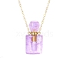 Natural Amethyst Perfume Bottle Pendant Necklace PW-WG2A891-36-1