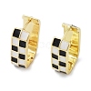 Brass & 925 Sterling Silver Pin Hoop Earrings EJEW-R013-01G-4