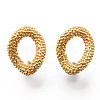 Brass Stud Earrings Findings KK-R116-012-NF-1