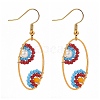 Oval Dangle Earrings EJEW-JE04191-03-2